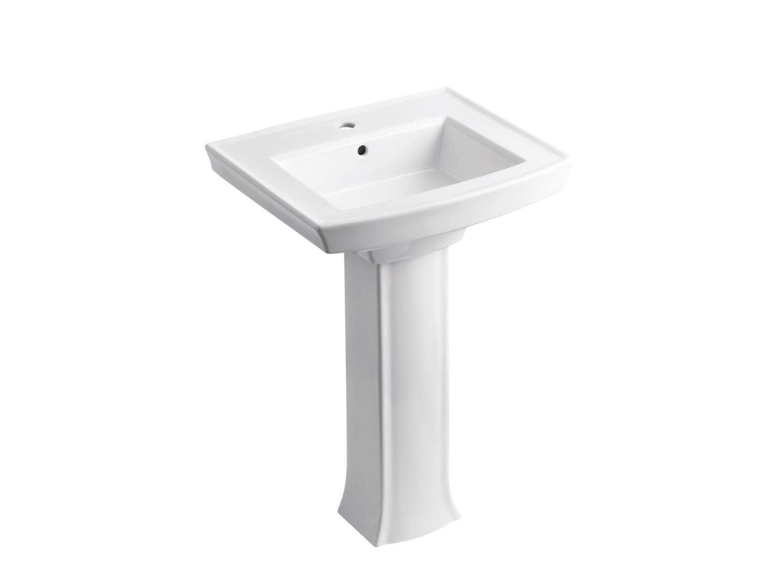 Lavabo de pedestal Archer, con perforación para grifería monomando