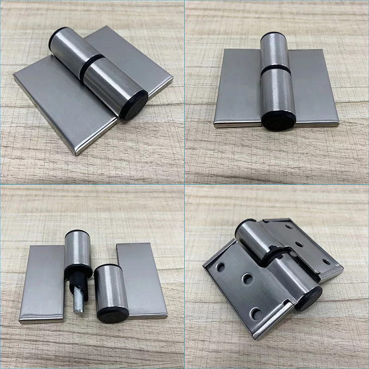 Kit de bisagras en acero inoxidable para particiones de baños marca KCROWNE