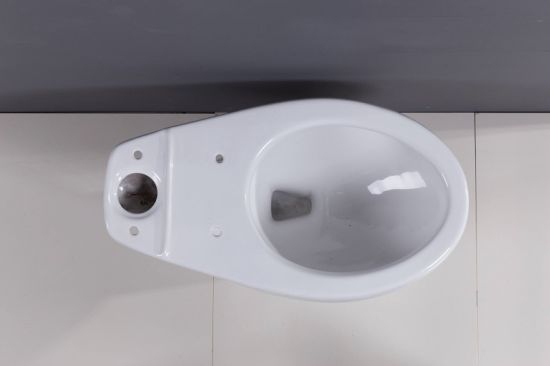 Inodoro elongado de dos piezas con descarga 1.28gpf/4.8lpf y 17&quot; marca Sunrise