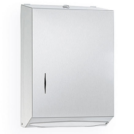 Dispensador de servilletas en acero inoxidable vertical marca Bradley