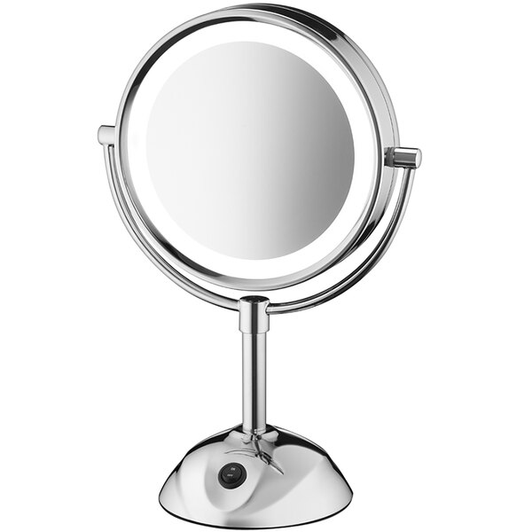 Espejo redondo led Vanity giratorio con luces longitud 8&quot; marca Swallow