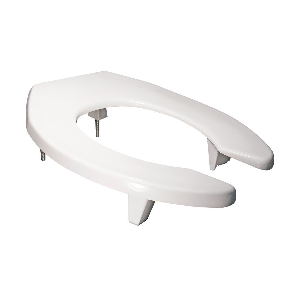 Asiento elongado para inodoros fluxometros marca Centoco
