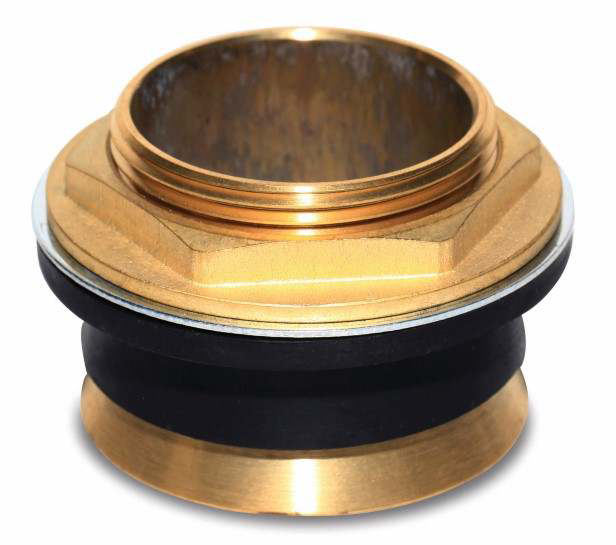 Junta de Estronquer en bronce para inodoro Fluxómetro 1 1/2&quot; x 1 1/2&quot; marca PROFLO