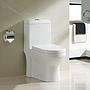 Inodoro de una pieza elongado dual flush con asiento caida lenta, y descarga 1.28gpf/4.8lpf marca Amaze