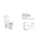 Inodoro de una pieza elongado dual flush con asiento caida lenta, y descarga 1.28gpf/4.8lpf marca Amaze