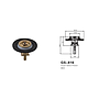 Diafragma en bronce para Fluxometros 1.6 god/6.0lpf Marca Kexin