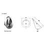 Urinal penitenciario en acero inoxidable con descarga 1.0gpf/3.8lpf