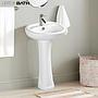 Lavamanos mediano C/ Pedestal color blanco marca OrtonBath