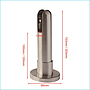 Support leg ajustable en acero inoxidable para Particiones de baños marca KCROWNE