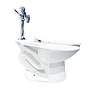 Inodoro elongado  de Fluxometro 1.6gpf/6.0lpf